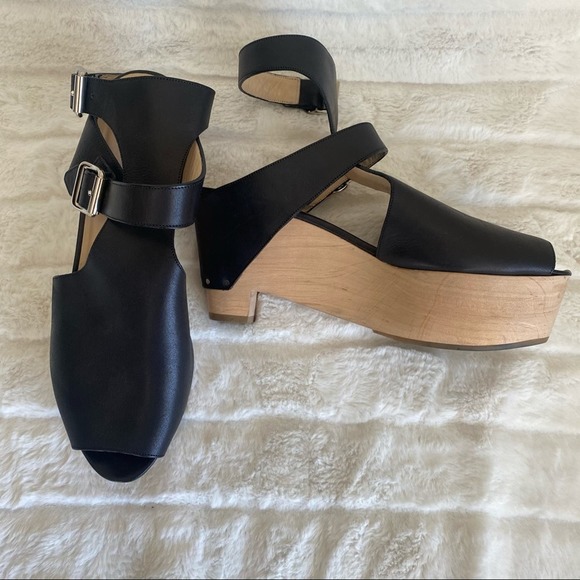 3.1 Phillip Lim Constantine Chunky Leather Platform Sandals - Picture 4 of 10